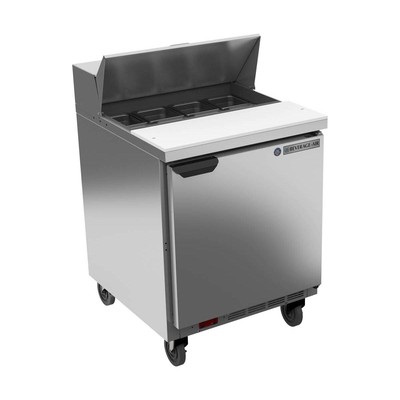 Beverage Air SPE27HC-B 27'' One Section Sandwich / Salad Prep Table, 6.9 cu. ft.