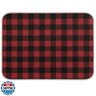 Red and Black Buffalo Plaid Dish Drying Mat 18x24 for Kitchen Merry Christmas Winter Xmas Dishes Pad Dish Drainer Rack Mats Absorbent Fast Dry Kitchen Accessories