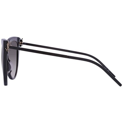 Pre-owned Saint Laurent Smoke Gradient Cat Eye Ladies Sunglasses Sl M48sa 002 56 In Gray