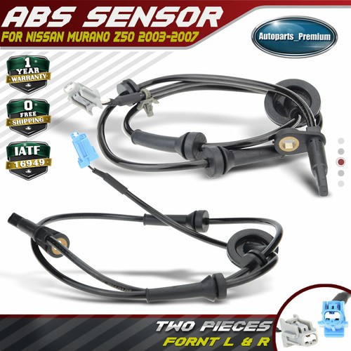Set of 2 ABS Speed Sensors for Nissan Murano Z50 2003-2007 Front Left