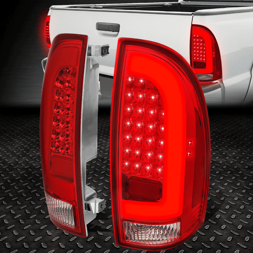 [3D СВЕТОДИОДНАЯ ЛАМПОЧКА-БАР]ДЛЯ 05-15 TOYOTA TACOMA ЗАДНИЙ ФОНАРЬ, СТОЯНОЧНЫЕ ФОНАРИ ЗАДНЕГО ТОРМОЗА, КРАСНЫЙ
