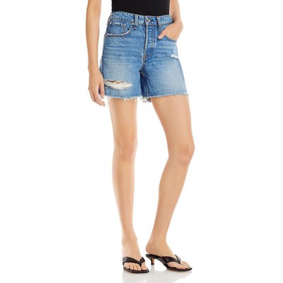 

Женские джинсовые шорты со средней посадкой Rag - Bone Rosa BHFO 5421, Hermosa with holes, Rosa