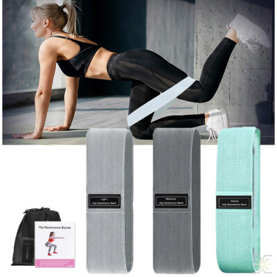 Resistance Bands Fabric Sports Loop Exercise Band Set Workout Fitness Gym Yoga