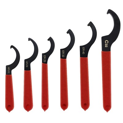 6 Pieces Coilover Adjustment Wrenches Universal C Spanner Hook Wrenches Tools S