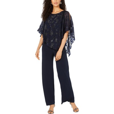 

Женский нарядный комбинезон с широкими штанинами Connected Apparel BHFO 5831, Navy