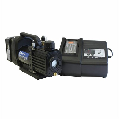 Mastercool 1.5 CFM Cordless 2 Stage AC Vacuum Pump Kit With Battery and Charger