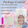 24Pcs Flower Press on Nails Short Square Fake Nails Spring Summer Floral Design Cute False Nails Gradient Pink Glue on Nails Glossy Acrylic Nails Full Cover Artificial Stick on Nail for Women Manicure