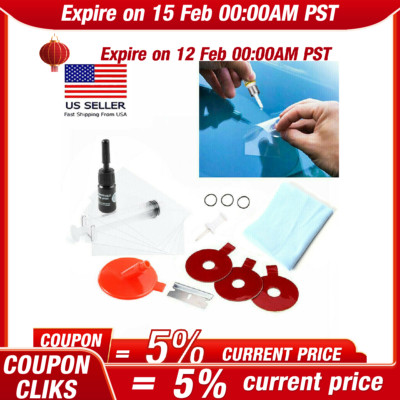Windscreen Windshield Repair Tools Set DIY Car Kit Wind Glass For Chip Crack Fix