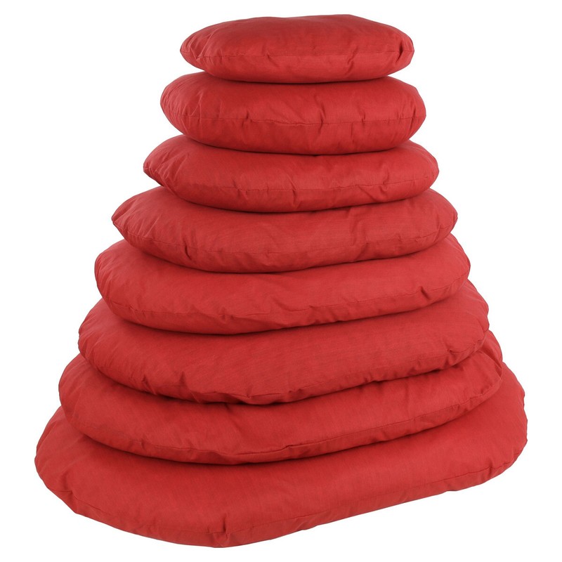 Flamingo Hundekissen Firenze Oval Rot, Diverse GrÃ¶ÃEn, Neu