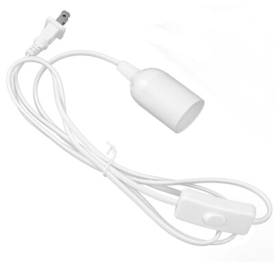 E26/E27 Light Socket On/Off Switch Cable 1.8M LHanging Lantern Extension Cord