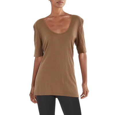 By Malene Birger Womens Brown Crewneck Tee Pullover Top Shirt XL BHFO 2766