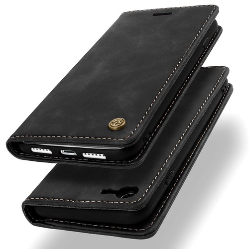 For iPhone 14 Pro Max/SE/8 7 Plus Magnetic Flip Case Leather