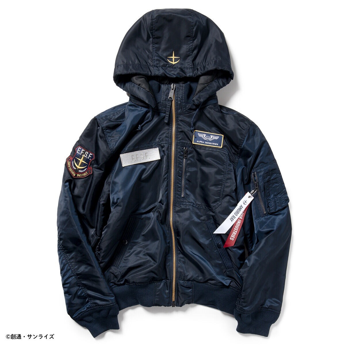 STRICT-G ALPHA Hooded Rib Jacket Gundam ZEON FORCES E.F.S.F.