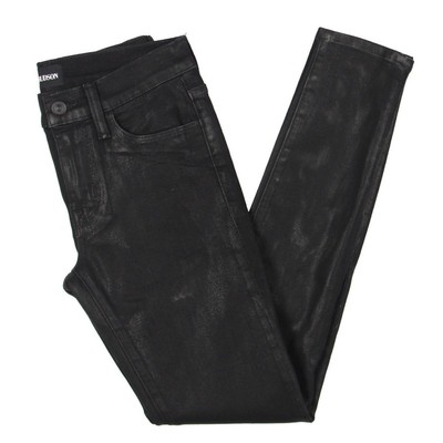 Hudson Womens Natalie Черные джинсы-скинни из денима с покрытием средней посадки 24 BHFO 2224