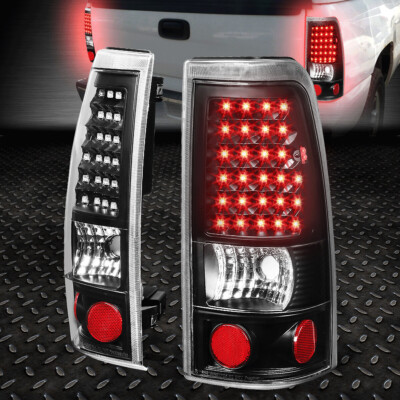 [ПОЛНЫЙ СВЕТОДИОД]ДЛЯ 99-03 CHEVY SILVERADO GMC SIERRA ЗАДНИЙ СТОП-СИГНАЛ, ЧЕРНЫЙ