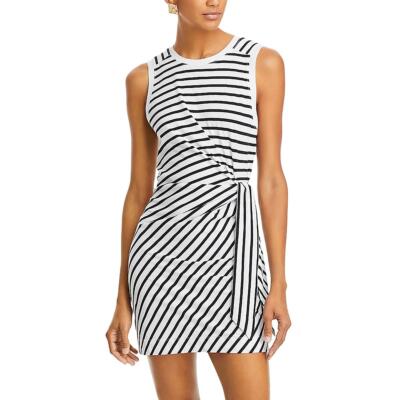 ATM Womens Jersey Striped Short Mini Dress BHFO 0341