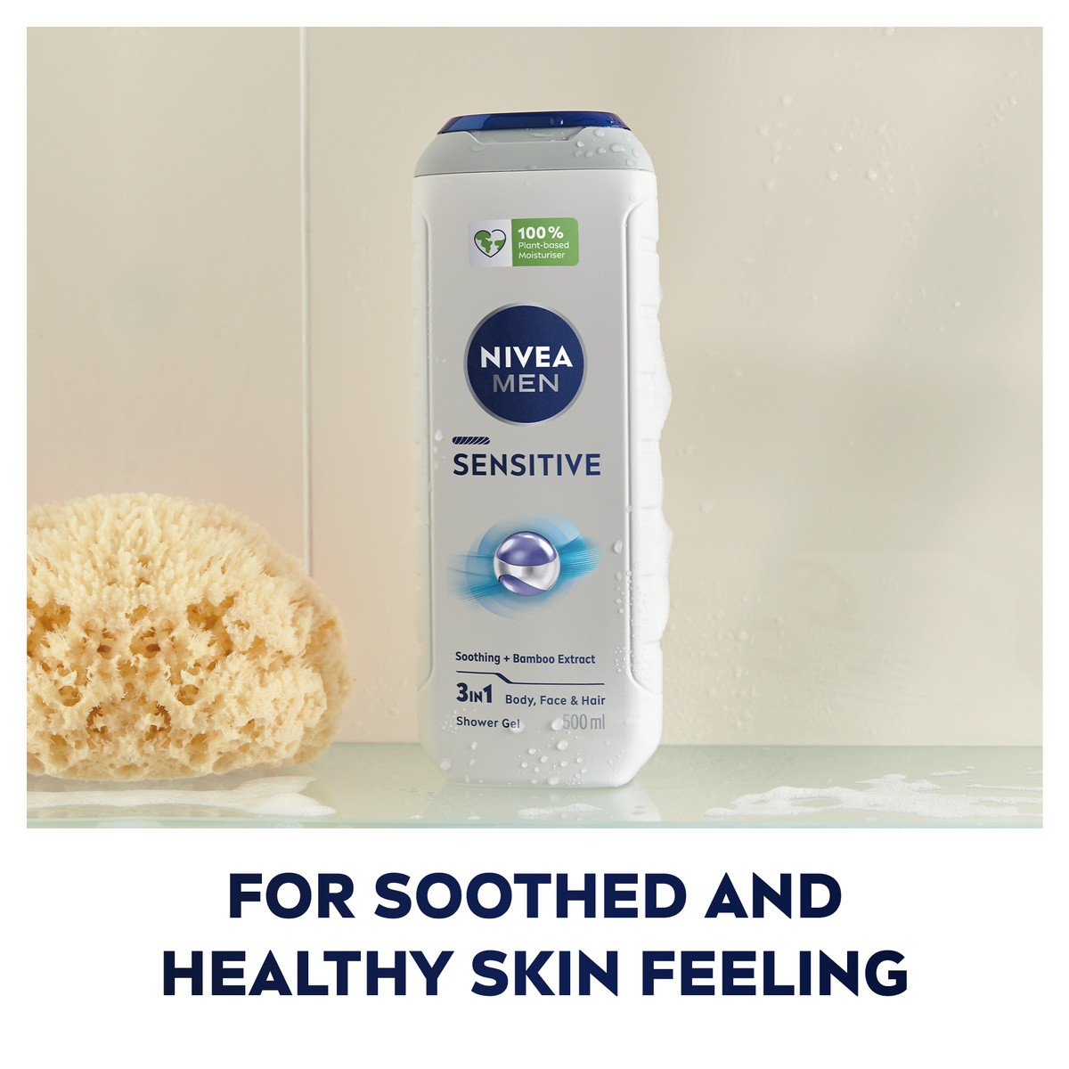 NIVEA MEN Pflegedusche Sensitive, 4 x 500ml - Bild 7 von 8