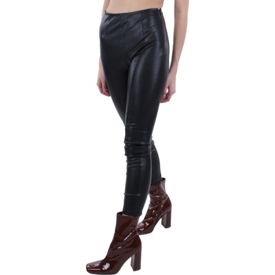 

Женские черные модные узкие брюки из искусственной кожи We The Free  BHFO 7459, Blaque