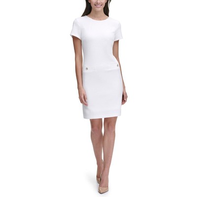 

Tommy Hilfiger Женское белое мини-платье с бриллиантами для вечеринок  BHFO 5646, Белый