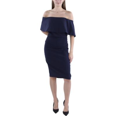 Женское коктейльное и вечернее платье с открытыми плечами от Vince Camuto Plus BHFO 9468
