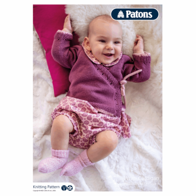 Baby wrap sales cardigan knitting pattern