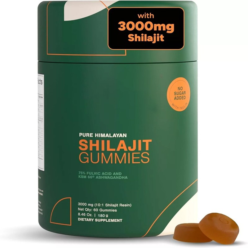 Pure Himalayan Shilajit Gummies I No Added Sugar I KSM-66