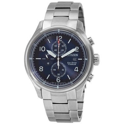 Pre-owned Citizen Chronograph Eco-drive Blue Dial Men's Watch Ca0810-88l