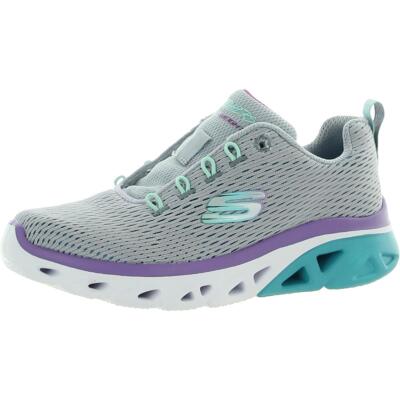 Спортивные и тренировочные кроссовки Skechers Girls Gym 12,5 Medium (B,M) Little Kid 8059, Gray/aqua