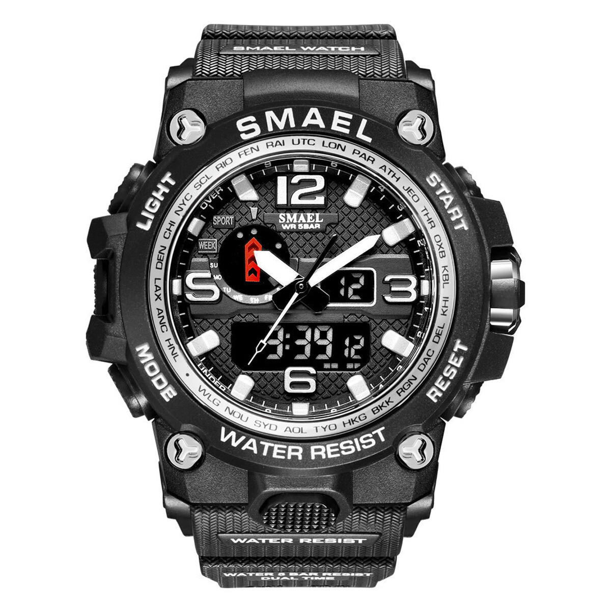 SMAEL FASHION Military Sport Watch Men's Digital Analog Waterproof Wrist Watches