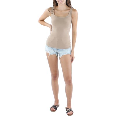 

Женская коричневая однотонная майка Theory  BHFO 8434, Nude