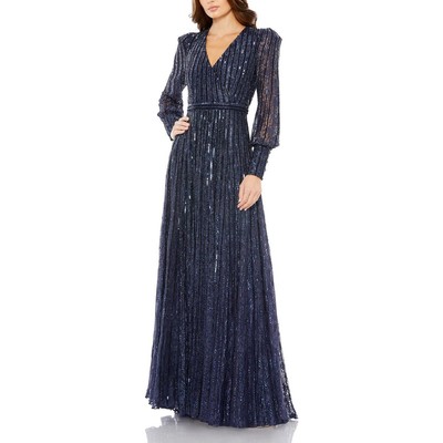 Женское вечернее платье Mac Duggal, украшенное кружевами, BHFO 9714