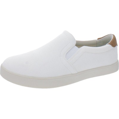 

Scholls Shoes Женские белые слипоны Madison 8 Medium (B,M) 2213, White fabric