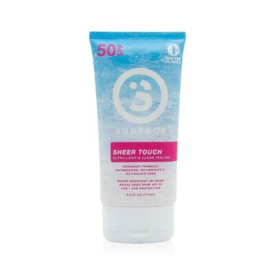 SURFACE SUNSCREEN SHEER TOUCH LOTION SPF50 6oz. HARD TO FIND ITEM  FREE SHIPPING