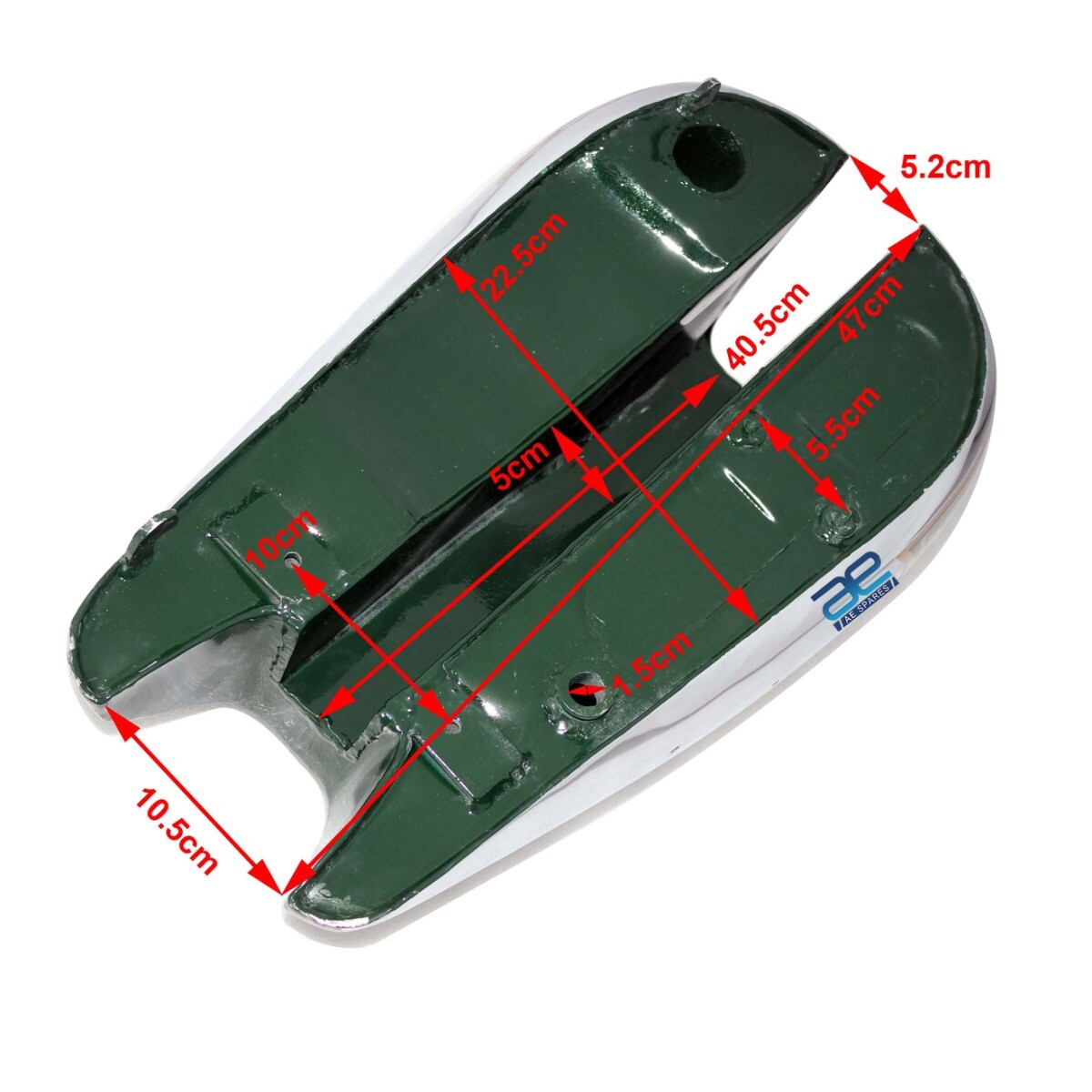 BSA C10 C11 250 Silver Chrome plated Petrol Fuel Gas Tank with 120 MPH Speedometer & Cap  