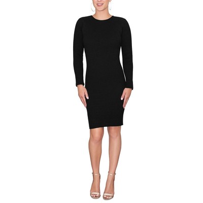 Женское черное трикотажное облегающее платье Rachel Rachel Roy с открытой спиной, M BHFO 1350