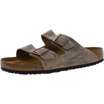 Мужские коричневые кожаные шлепанцы Birkenstock 45 BHFO 3782