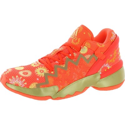 

Мужские баскетбольные кроссовки Adidas DON Issue 2 GCA Orange Mesh 10 Medium (D) BHFO 6994, Solar red/goldmt/syellow, DON Issue 2 GCA