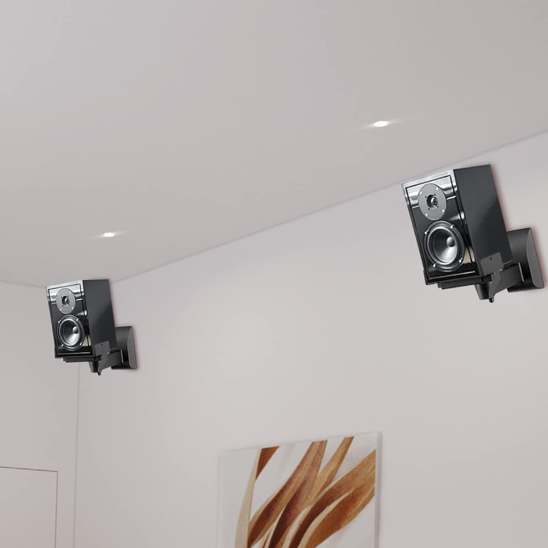 Speaker Wall Mounts, Dual Speaker Stands for Surround Sound Speakers, Universal