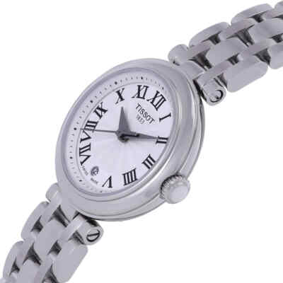Pre-owned Tissot T-lady Quartz White Dial Ladies Watch T126.010.11.013.00