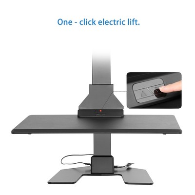 Halter Automatic Sit Stand Desk Converter - Electric Motorized Up & Down Stan...