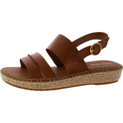 Женские коричневые босоножки Cole Haan на регулируемой танкетке 10 см (B,M) BHFO 8835