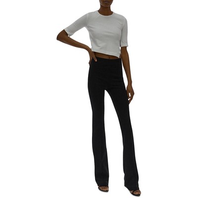 

Женские черные классические брюки Helmut Lang Ponte Bootcut  BHFO 2206, Черный, M04HW206