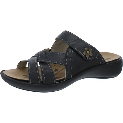 Romika Womens Ibiza 99 Black Flat Slide Sandals Shoes 38 Medium (B,M) BHFO 0637