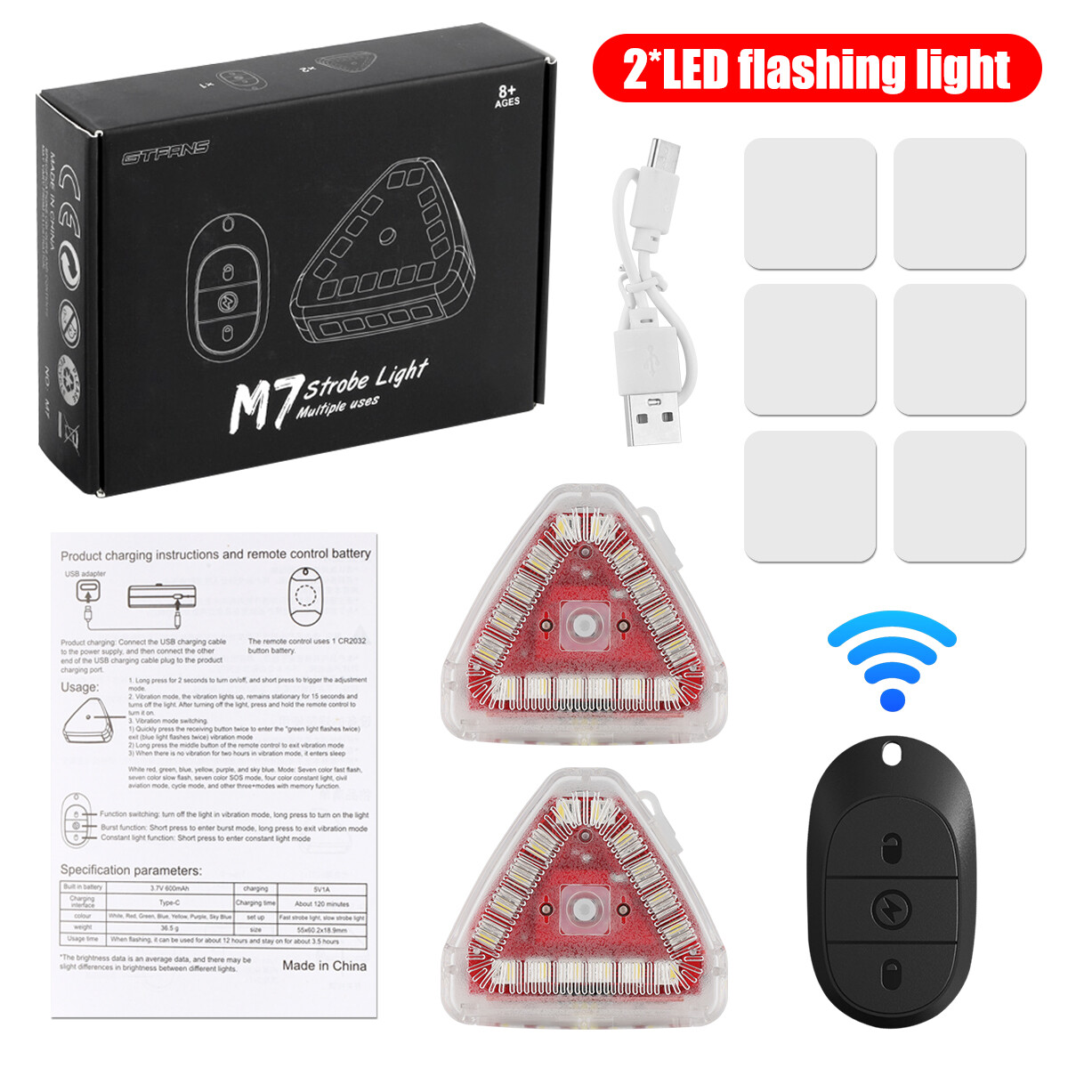 Bike Light Set Super Bright USB Rechargeable Bicycle Lights,Waterproof Mountain
