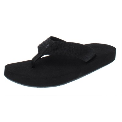Reef Womens Sandy Love Black Wedge Thong Sandals Shoes 7 Medium (B,M) BHFO 8836