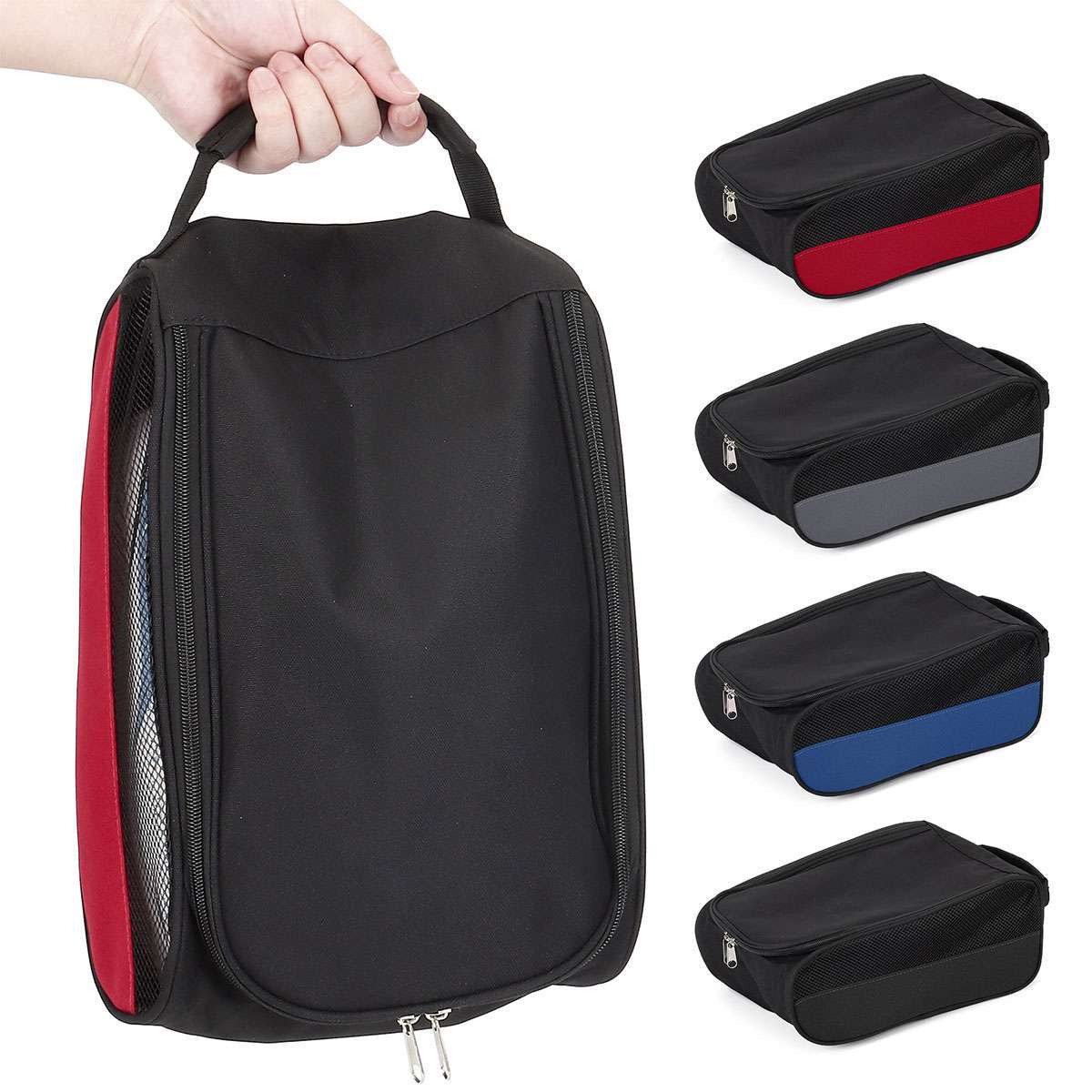 Oxford Golf Shoe Bag Portable Breathable Large Capacity Shoes Storage Bags Case