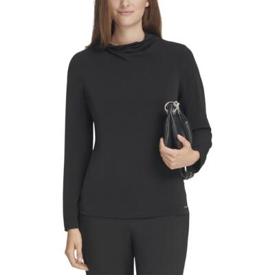 

Женская черная повседневная блузка без рукавов Calvin Klein, черный топ  BHFO 7835
