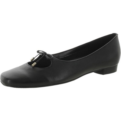 Женские туфли-балетки на плоской подошве Trotters, черные, 8 см шириной (C, D, W) BHFO 9476