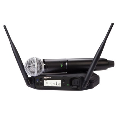 Двухдиапазонная цифровая беспроводная система Shure GLXD24+ с микрофоном SM58, Z3: 2,4/5,8 ГГц