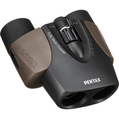 Pentax 8-16x21 UP Zoom Porro Prism Binocular, угол обзора 5,0-3,0 град, коричневый